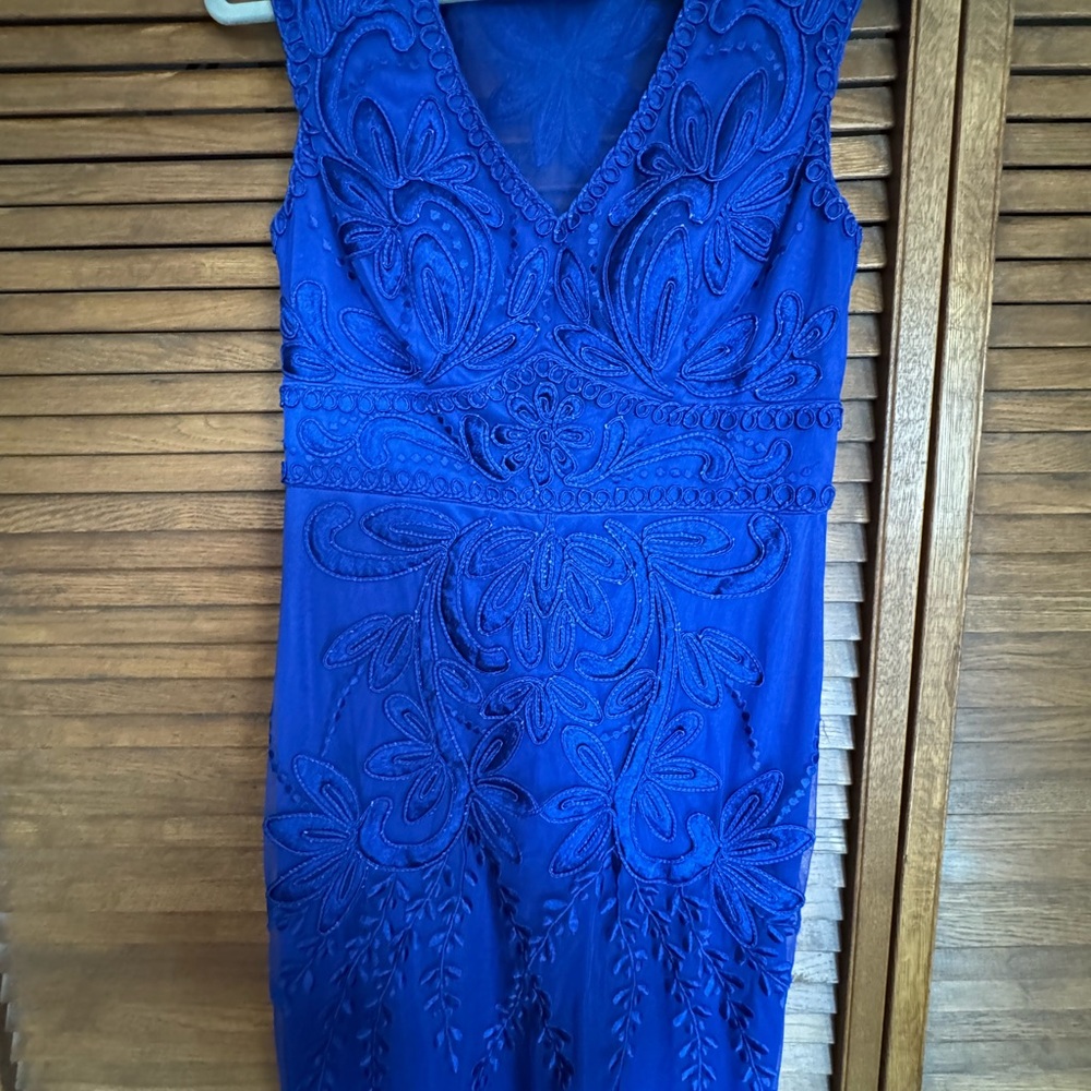 Sue Wong Cobalt Blue Dress - Picture 5 of 10